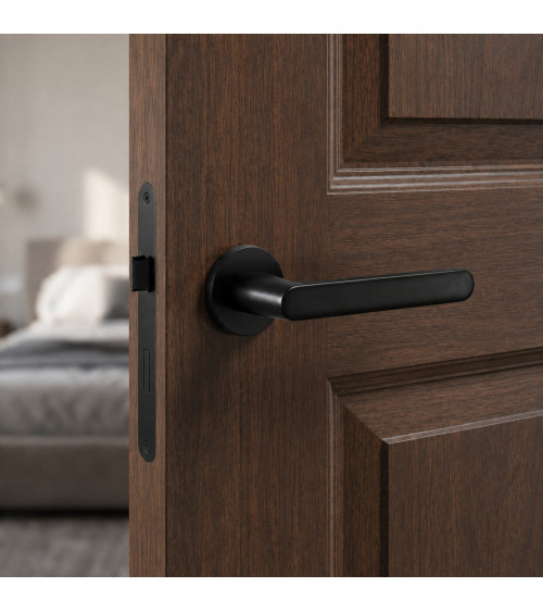 Poignée de porte noire Nesh quincaillerie design
