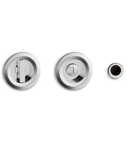 Poignées pour porte coulissante Twin chrome poli