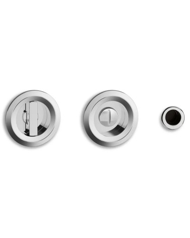 Poignées pour porte coulissante Twin chrome poli