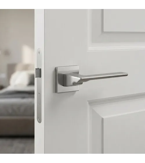 Poignée de porte chrome satiné TENDER poignée design