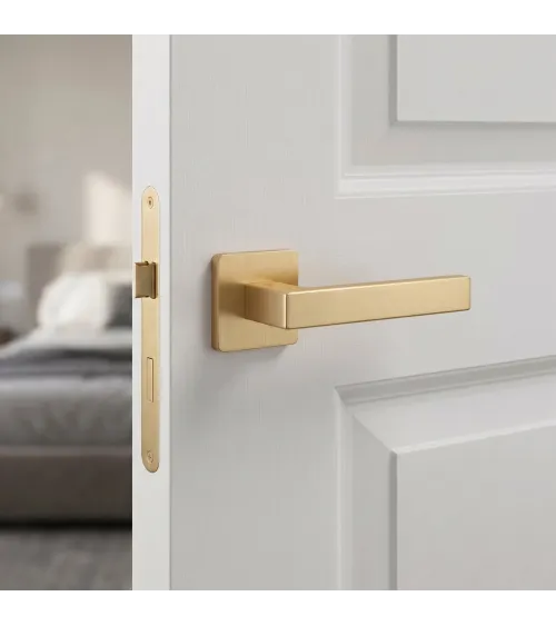Poignée de porte finition or mat KVADRAT 1760 poignée design