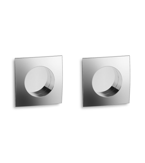 Poignées pour porte coulissante Patch chrome poli