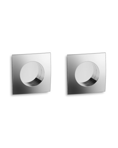 Poignées pour porte coulissante Patch chrome poli