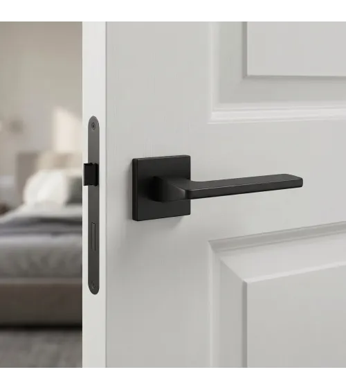 Poignée de porte noire YUKA quincaillerie design