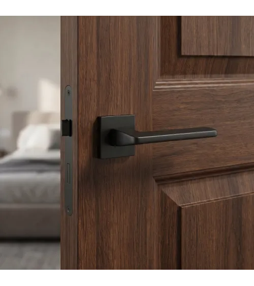 Poignée de porte noire YUKA quincaillerie design