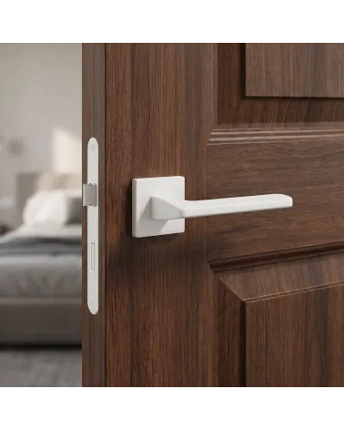 Poignée de Porte sur Plaque Carrée Chic et Moderne - Modèle YUKA