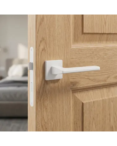Poignée de Porte sur Plaque Carrée Chic et Moderne - Modèle YUKA