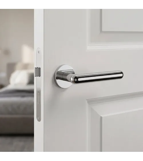 Poignée de porte chrome poli ASTERIA poignée design