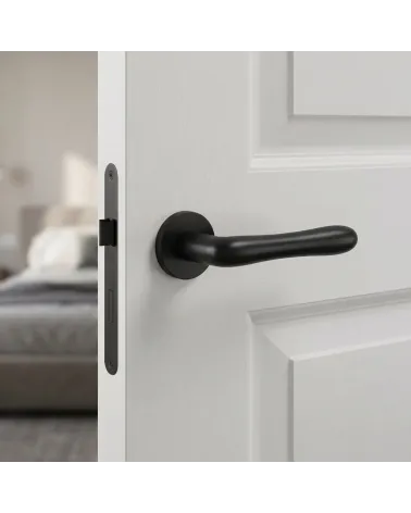 Poignées de porte noire CYNIA