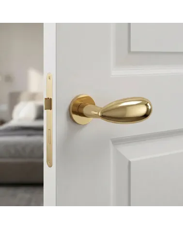 Poignées de porte chrome satiné Mandelli Led