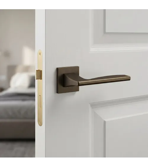 Poignée de porte bronze mat Mandelli Link poignée design