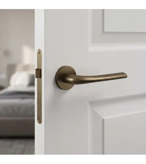 Poignée de porte bronze mat Mandelli Filo poignée design