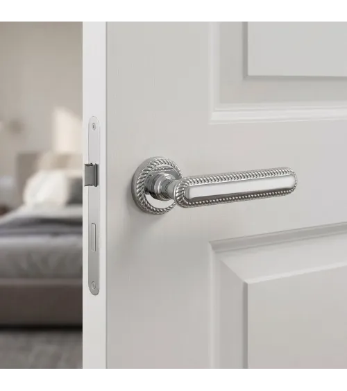 Poignée de porte chrome poli Mandelli Coco poignée design