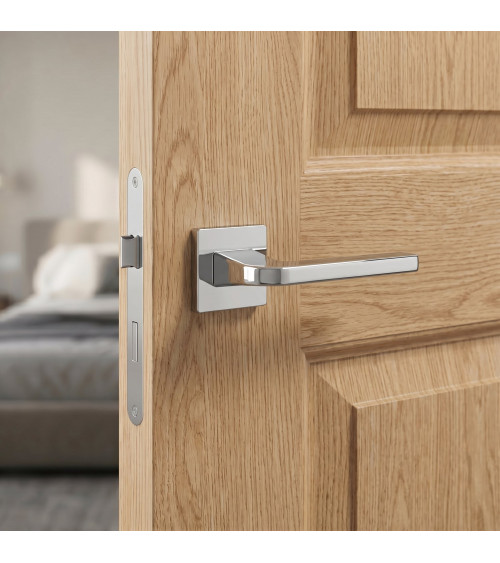 Poignée de porte chrome poli ISMENA poignée design