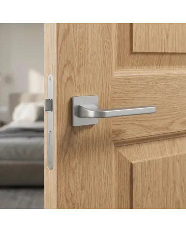 Poignée de Porte en Chrome Poli Scintillant - Modèle ISMENA