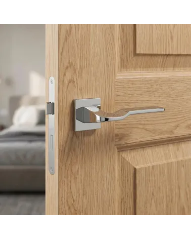 Poignée de Porte Chrome Poli pour une déco irrésistible - LINE BALI