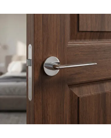 Poignée de Porte Chrome Poli à l’éclat luxueux - Modèle Line GIULIA