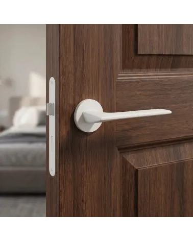 Poignée de Porte Blanche à l'élégance pure - Modèle Line GIULIA
