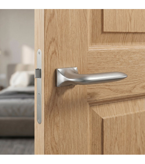 Poignée de porte chrome satiné GLADIOLA poignée design
