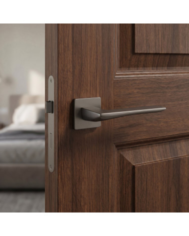 Poignée de Porte Graphite au charme sombre et raffiné - Modèle IRIS