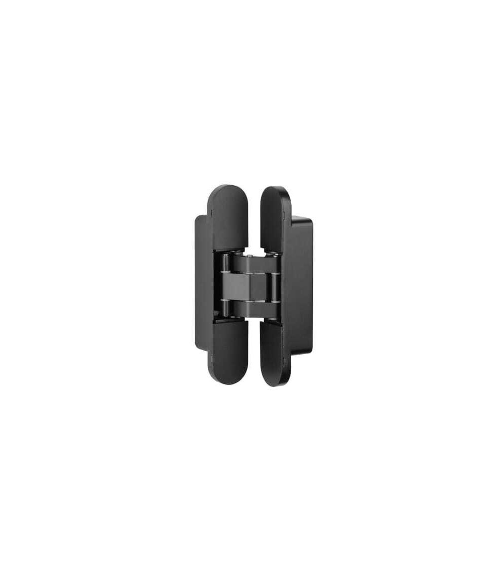 Charnière 3D de couleur noire pour une porte invisible