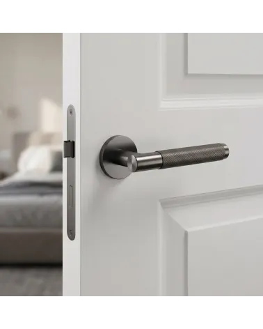 Poignée de Porte Graphite pour une déco glamour - Modèle Time Slim