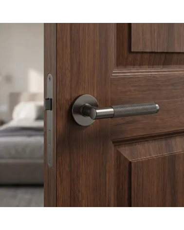 Poignée de Porte Graphite pour une déco glamour - Modèle Time Slim