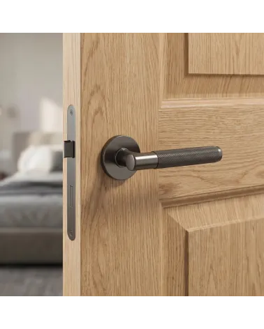 Poignée de Porte Graphite pour une déco glamour - Modèle Time Slim
