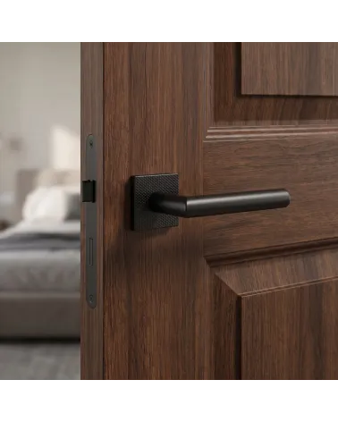 Poignée de Porte Noire Sobre et raffinée - Modèle 4002-T2