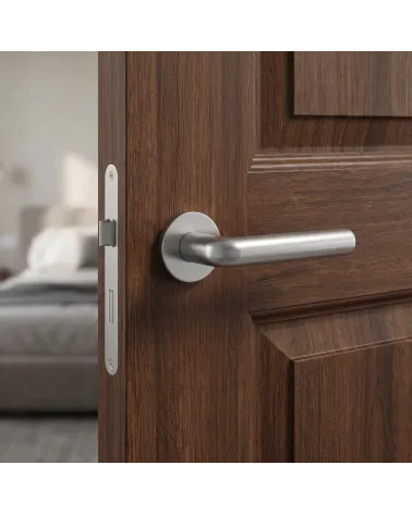 Poignée de Porte Chrome Satiné Glamour et Lustrée - Modèle INULLA