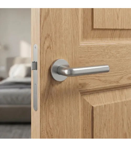 Poignée de porte chrome satiné INULLA poignée design