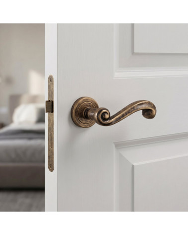 Poignée de Porte Or Antique Raffinée et Prestigieuse - Modèle TUPAI 738