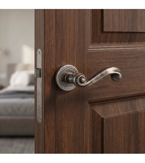 Poignée de porte argent antique TUPAI 738 poignée design