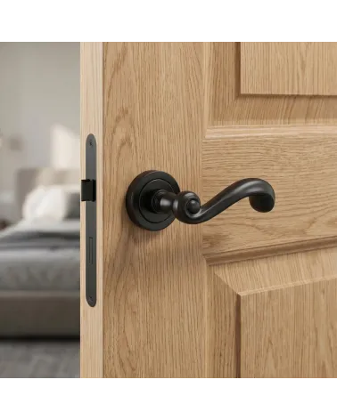 Poignée de Porte Noire Élégante et Captivante - Modèle TUPAI 738