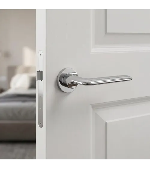 Poignée de porte chrome poli Ento Elan poignée design