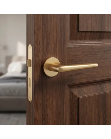 Poignées de porte or mat LAVANDA