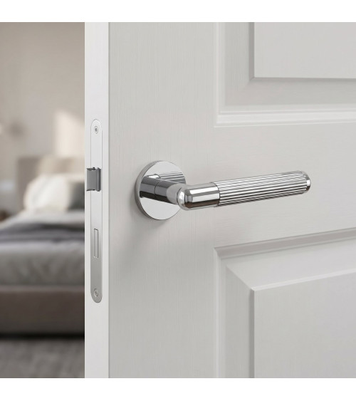 Poignée de porte or poli LOBELLIA porte intérieure design