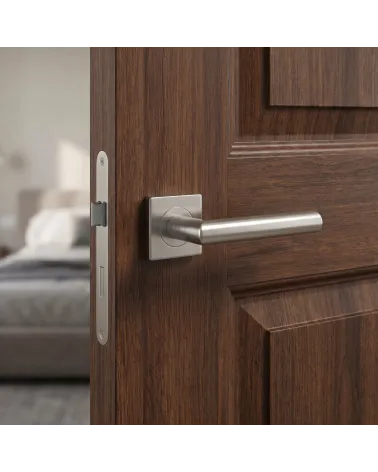 Poignée de Porte en Inox Solide et Robuste - Modèle KVADRAT 1701