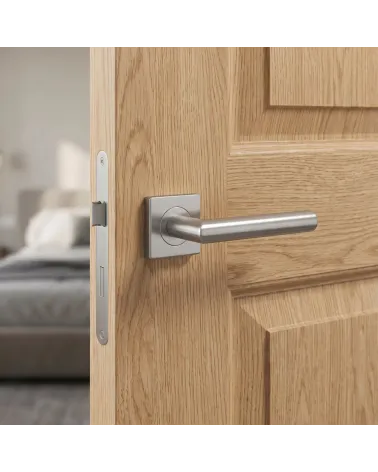 Poignée de Porte en Inox Solide et Robuste - Modèle KVADRAT 1701