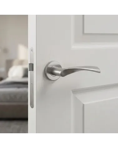 Poignée de Porte Contemporaine et Ergonomique - Modèle OVAL 1708