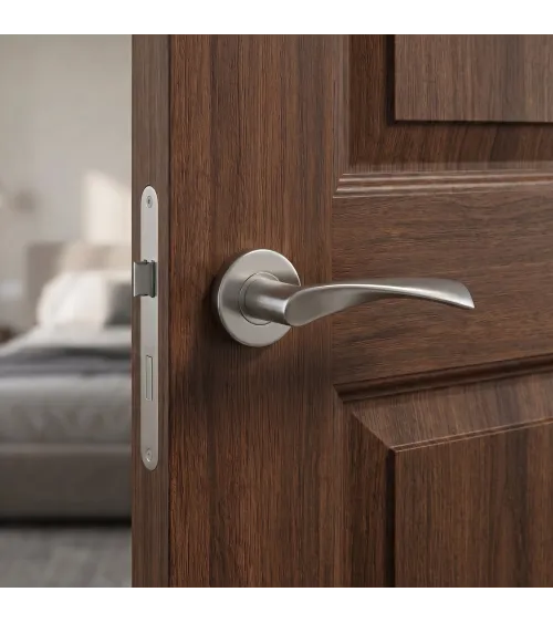 Poignée de porte contemporaine OVAL 1708 quincaillerie design