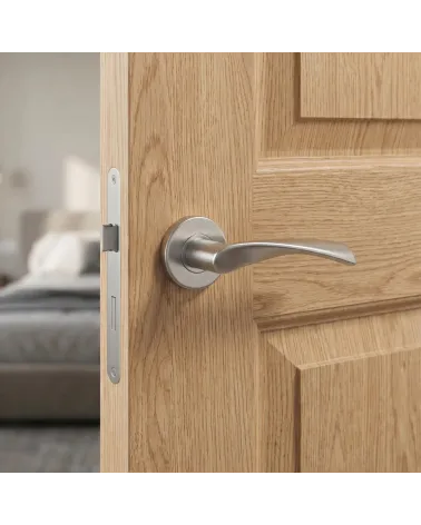 Poignée de Porte Contemporaine et Ergonomique - Modèle OVAL 1708