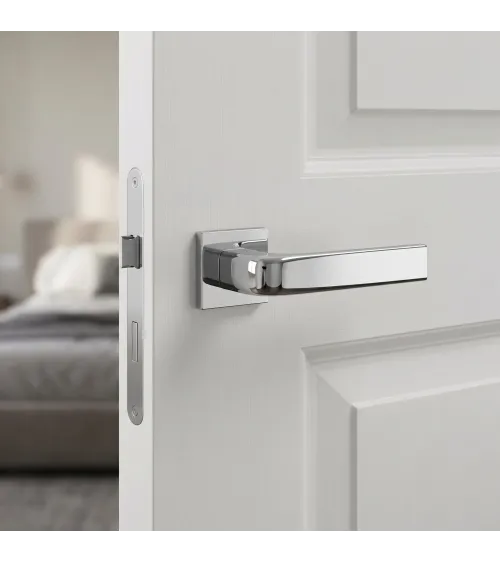 Poignée de porte chrome poli  JENA poignée design