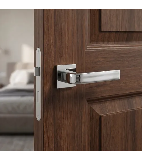 Poignée de porte chrome poli  JENA poignée design