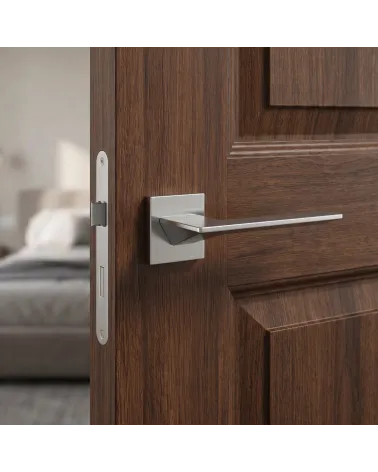 Poignée de Porte Chrome Satiné pour une déco sophistiquée - Modèle VIP