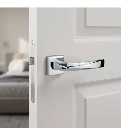 Poignée de porte chrome poli PHENIX poignée design
