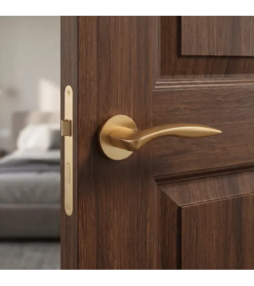 Poignée de porte or mat ROBINE quincaillerie design