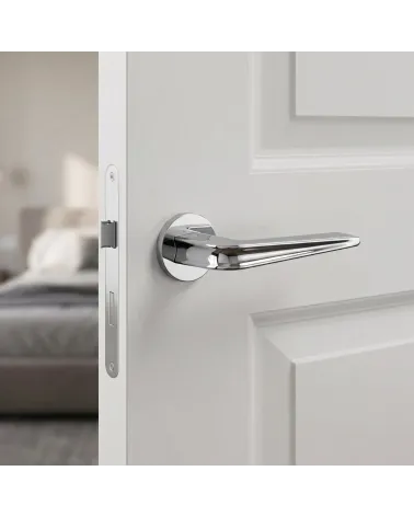 Poignées de porte chrome poli RADIUS