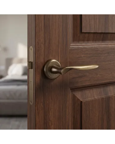 Poignées de porte couleur bronze VENERA