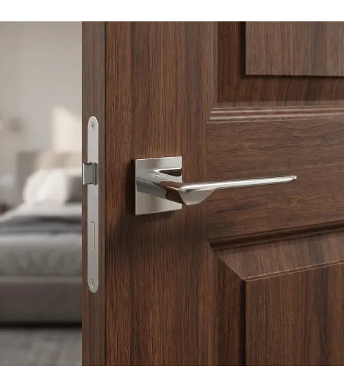 Poignée de porte chrome poli LIGNE poignée design